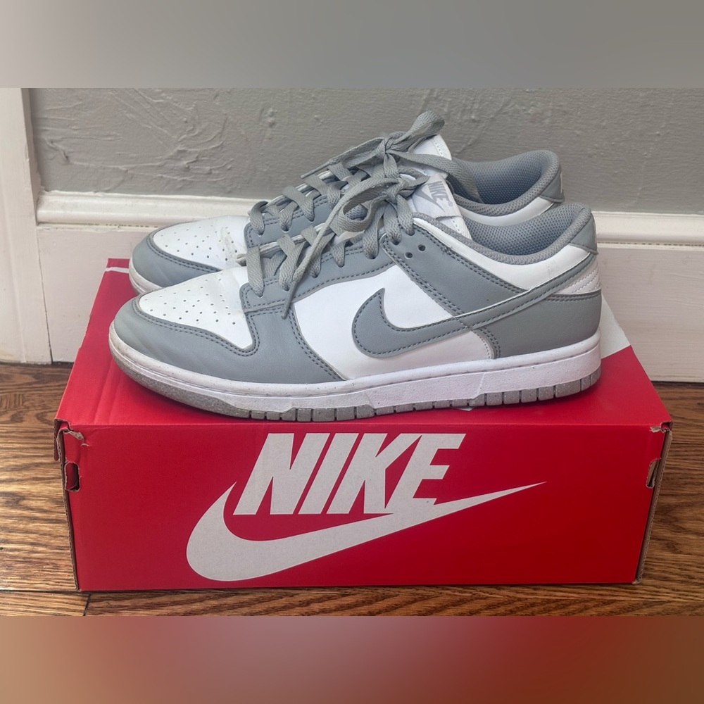 Nike Low-Top Dunks Sneakers - Gray Women’s 9.5 with Box